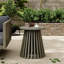 Table d'appoint d'extérieur en bois pour le patio, table basse ronde pour la cour arrière, pelouse et balcon-806003326