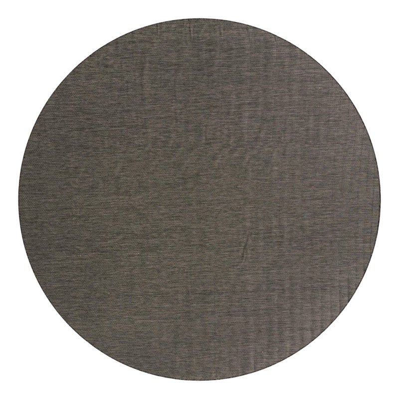 Avaughn Indoor/Outdoor Area Rug, Round 13', Black