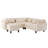 Modern Style Sectional Sofa with coffee table, with Storage Ottoman-1521821050