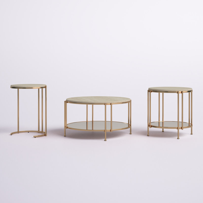 Ensemble de tables basses 3 pièces Anara