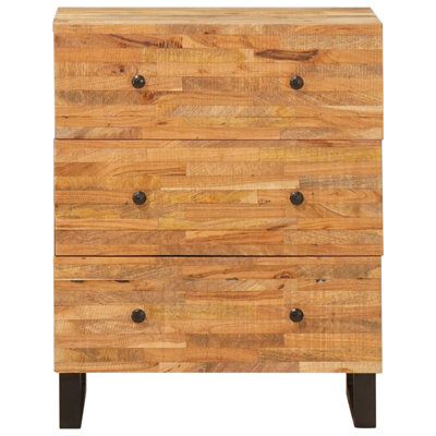 Solid Wood Rectangle Accent Cabinet