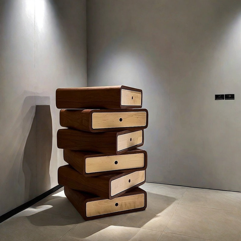 Creative Rotating Accent Cabinet