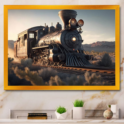 Train, reproduction d'art sur toile, train sur la voie II