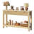 47.2" Fluted Console Table With 3 Drawers