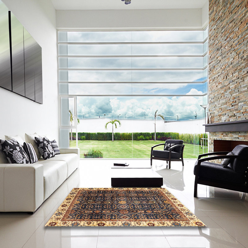 Abstract Indoor Rug, Square 5'