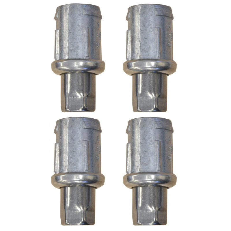 Pieds cylindriques réglables en acier inoxydable pour tubes de 1 5/8 po