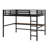 Metal Loft Bed With Power Outlet And LED Lighted-846881124