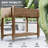 Convenient Elevated Garden Bed,Wood Raised Planter Box,With Lockable Wheels,Side Tables,Bottom Shelf,Drain Holes-123350838