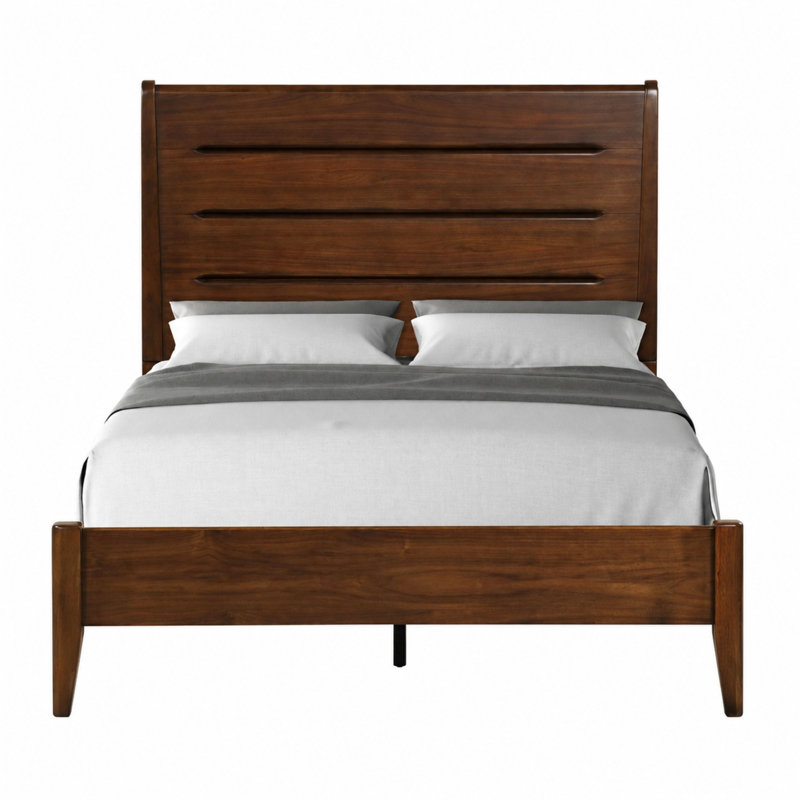 Clyve Slotted Panel Bed, King 