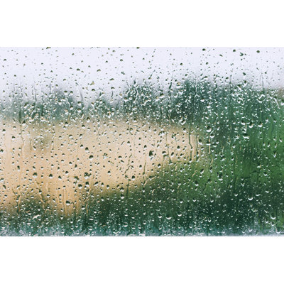 Rain Drops On Glass