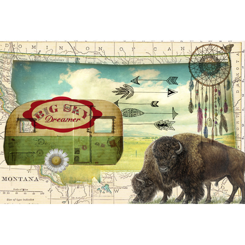 Big Sky - Graphic Art, Wrapped Canvas, 61 cm H x 91 cm W