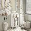 Ensemble de meuble-lavabo 36 po avec lavabo en céramique 36 po, armoire de salle de bain simple autoportante moderne avec 4 tiroirs et 2 armoires, meuble de rangement pour salle de bain, ensemble de meuble-lavabo à cadre en bois massif, -111831802