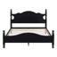 Lit plateforme en bois de style rétro avec support en lattes de bois, aucun sommier requis, assemblage facile-130805800-130805798