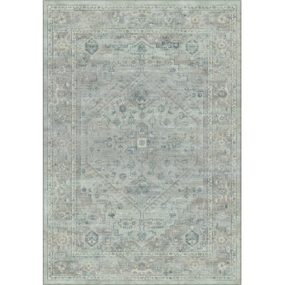Tapis oriental bleu clair Evanoff