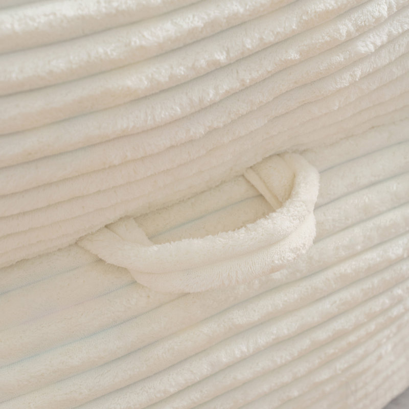 Fauteuil à billes pour adultes, canapé paresseux surdimensionné pour salon et chambre à coucher, Velours côtelé blanc