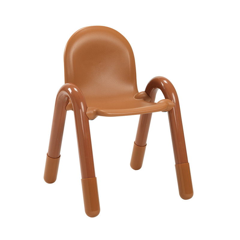 BaseLine Stacking Classroom Chair, Carmel Brown, 7''