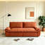 Canapé-lit convertible 3 en 1 de 186 cm (73,2 po), canapé-lit Queen Size, canapé en velours côtelé avec méridienne, canapé multifonctionnel pour salon, chambre et appartement, orange-1190736530