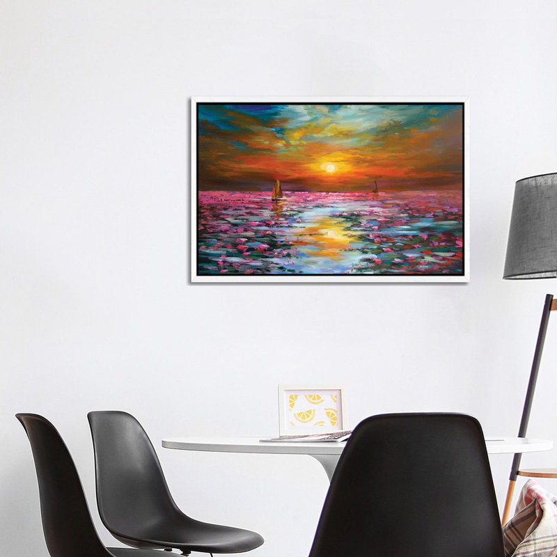 Inner Peace by Leon Devenice - Print on Canvas, White Floater Frame, 66.04 cm H x 45.72 cm W