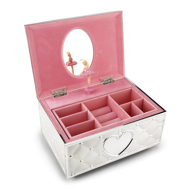 Boîte à bijoux musicale Lenox 6205231, Argent argent