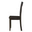 Chaises d'appoint en noyer vieilli (2) - transitionnel avec dossier pour les heures de repas ordinaires, rectangulaire, solide, finition chaude rustique, pieds fuselés élégants (2 pièces) transitionnel, utilisation régulière