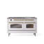 ILVE Nostalgie II 60 Dual Fuel Range, 9 Burners, Griddle-233756768-233757063