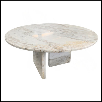 White Natural Marble Coffee Table, Small Table,Living Room Table, Natural Stone,27.6 H12.6 Inch/70 H32 Cm, Genuine Marble, Real Marble