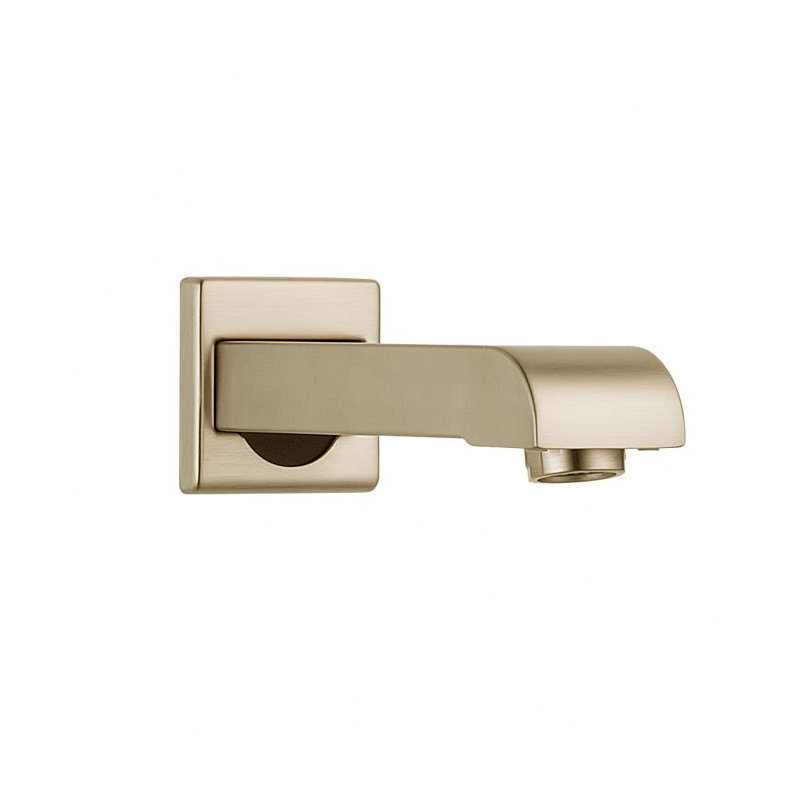 Vero Wall Mounted Tub Spout Trim, Brilliance Champagne Bronze