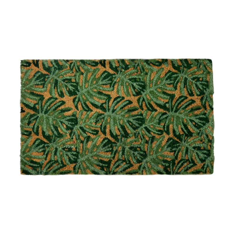 Acklin Non-Slip Floral Indoor / Outdoor Doormat