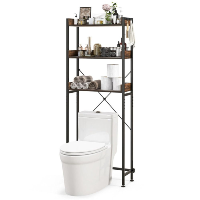 Rangement pour salle de bain Verplanck, Brun rustique