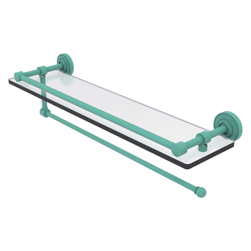 Tablette flottante Dottingham, H 5 po x l 22 po x P 5 po, Vert écume de mer