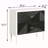 White + Black Accent Nightstand With 2 Drawers - Enhances Bedroom Decor And Drawers, Front For Classy Look