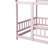 Twin House Floor Bed With Roof Frame & Heighten Safety Rails-852769184