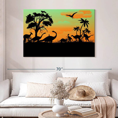 Silhouette de dinosaures Brampt