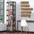 Nut-Brown Modern Solid wood Rotating Bookshelf