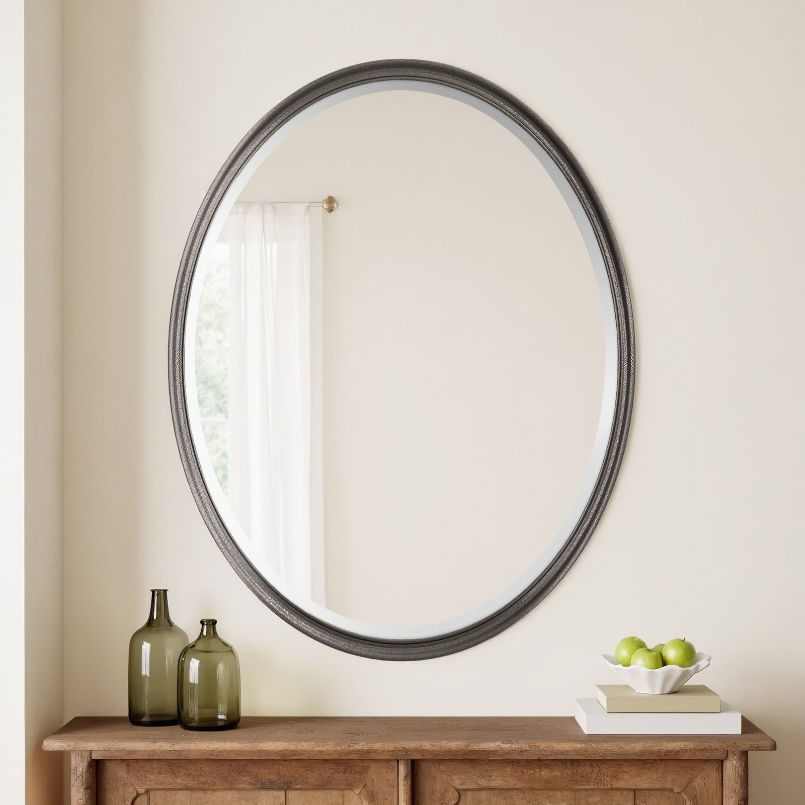 Alcy 45" Oak Accent Mirror, Molasses