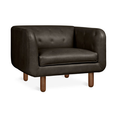Fauteuil Beaconsfield en cuir noyer whisky