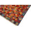Tapis géométrique bleu / orange en laine noué à la main à motif géométrique 3 pi 4 po x 4 pi 11 po Laudalino
