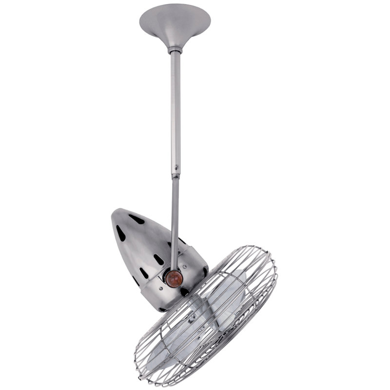13" Jarold 3 Blade Ceiling Fan, Brushed Nickel