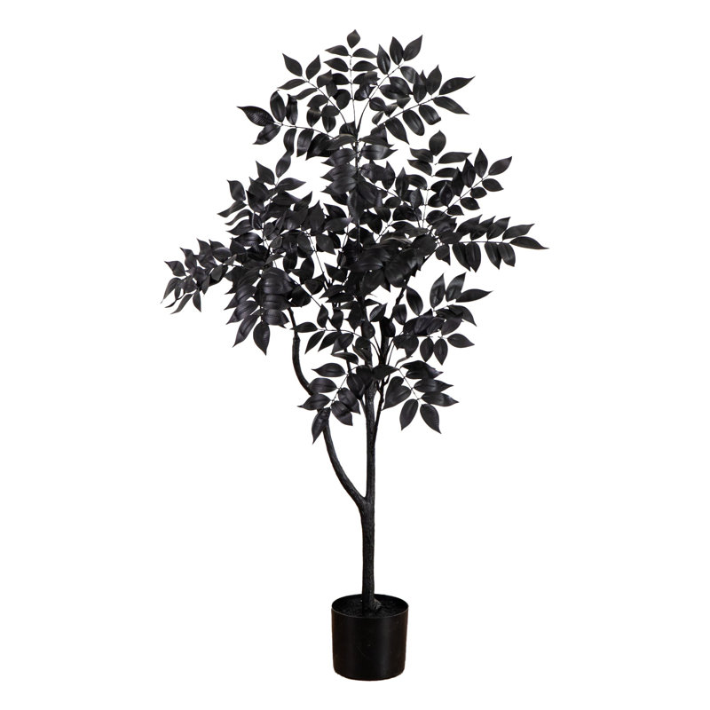 4Ft. Artificial Halloween Black Sumac Tree