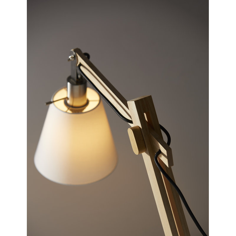 Mansour 61'' Natural/Silver Floor Lamp