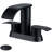 4" Centerset Double Handle Waterfall Bathroom Sink Faucet with Pop Up Drain-98449930