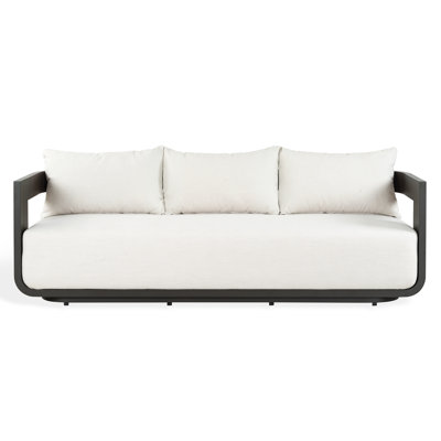 Rosalia Aluminum Patio Sofa with Sunbrella Cushions