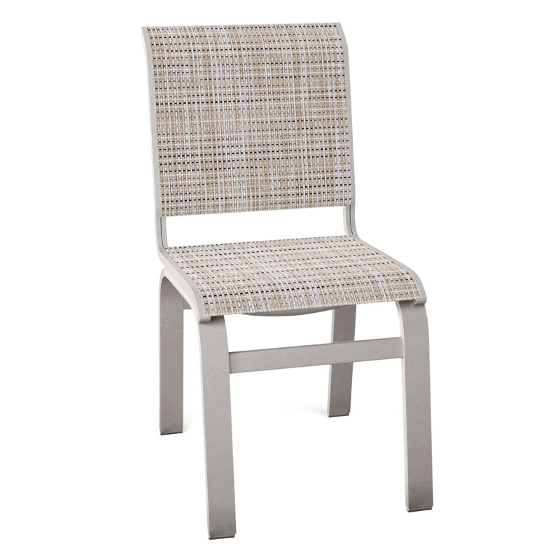 Chaise d'appoint de salle à manger Hiraku, Gris chaleureux texturé, Ella