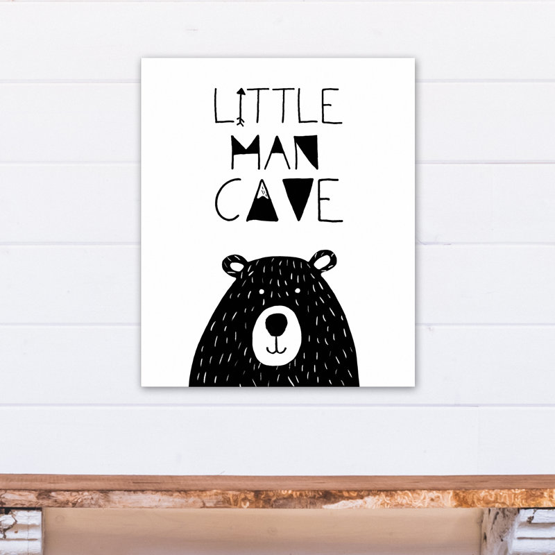 « little man cave », art encadré Spoffo, Toile tendue, H 24 po x l 20 po x P 1,25 po