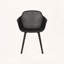 Ensemble de 2 chaises de salle à manger d'extérieur - Mélange de plastique résistant aux intempéries, motif de losanges perforé pour patio