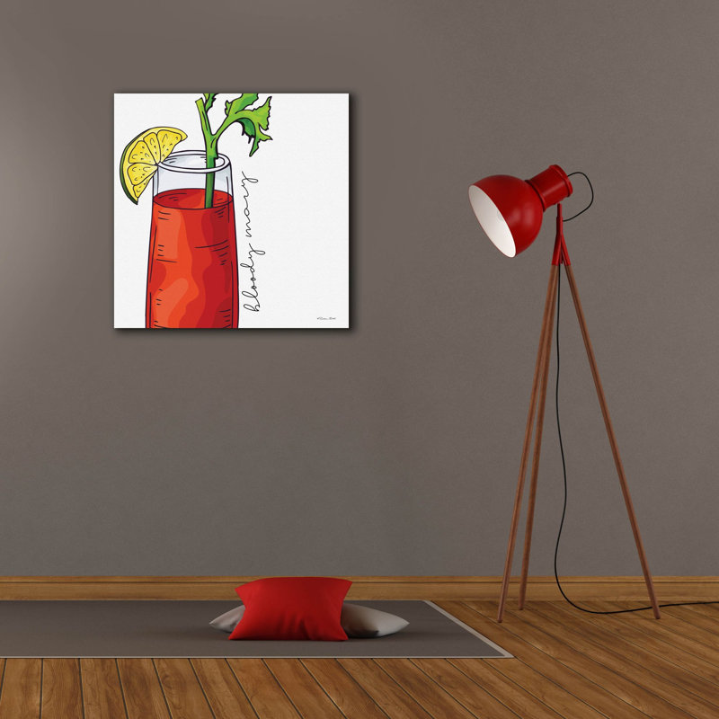  «Bloody Mary» par Susan Ball, art mural sur toile, 26 po x 26 po