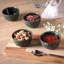 Greenery Linhas Ramekin 5,75 oz en grès céramique - Va au micro-ondes, au four et au lave-vaisselle, par Porto Brasil
