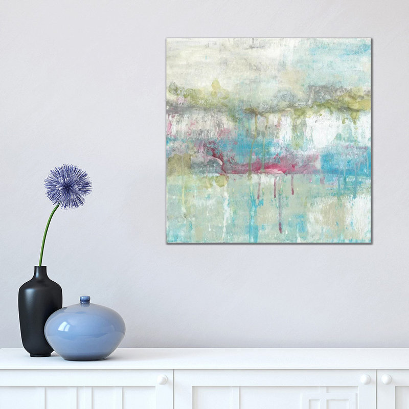 Fresh Abstract II by Jennifer Goldberger - Wrapped Canvas Painting, 45.72 cm H x 45.72 cm W x 1.91 cm D