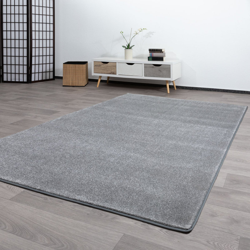 Imothy Solid Colour Machine Woven Machine Tufted Area Rug, Rectangle 80 x 150cm