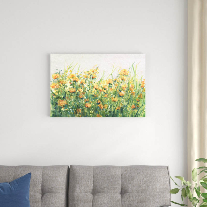 «Garden in Bloom IV» par Timothy O 'Toole - peinture sur toile tendue, H 20 po x l 30 po x P 1,25 po